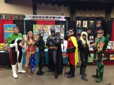 There was an entire family cosplaying DC. They were just awesome so I had to stop them for a picture. (Black Canary is the best!!)